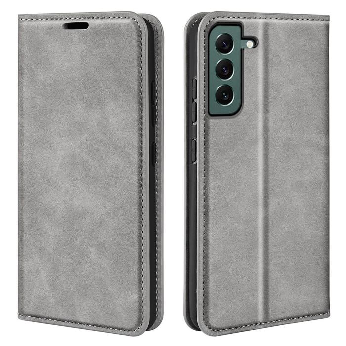 Bild 1, Samsung Galaxy S23 Plus Flip Fodral Skin Touch Grå
