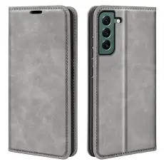 Samsung Galaxy S23 Plus Flip Fodral Skin Touch Grå