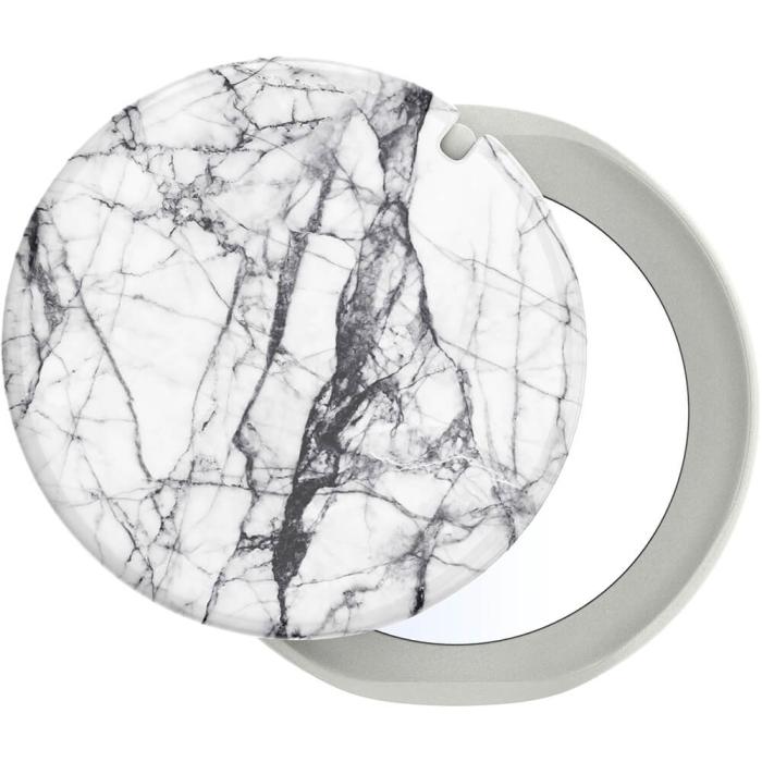 Bild 1, PopSockets Avtagbart Grip Ställfunktion LUXE PopMirror Mirror Dove Marble Gloss