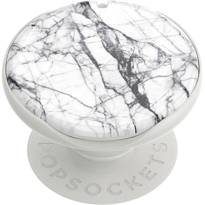 Bild 3, PopSockets Avtagbart Grip Ställfunktion LUXE PopMirror Mirror Dove Marble Gloss