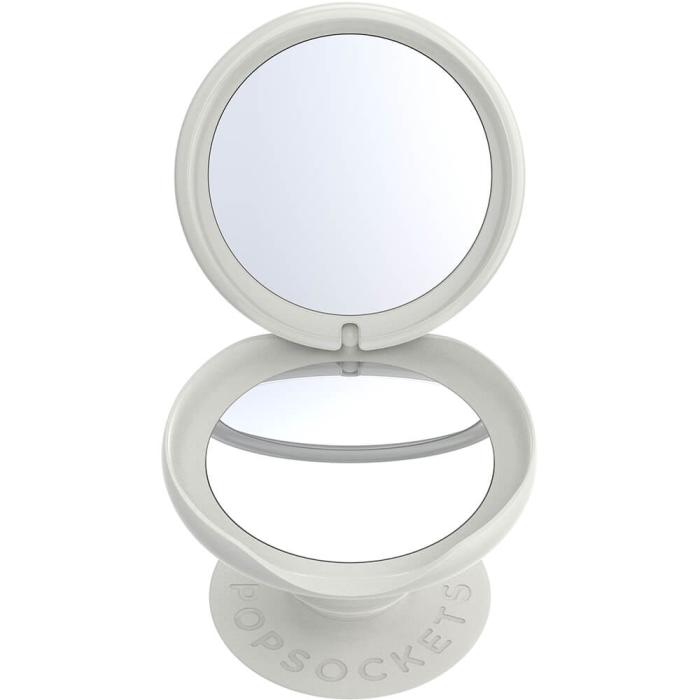 Bild 7, PopSockets Avtagbart Grip Ställfunktion LUXE PopMirror Mirror Dove Marble Gloss