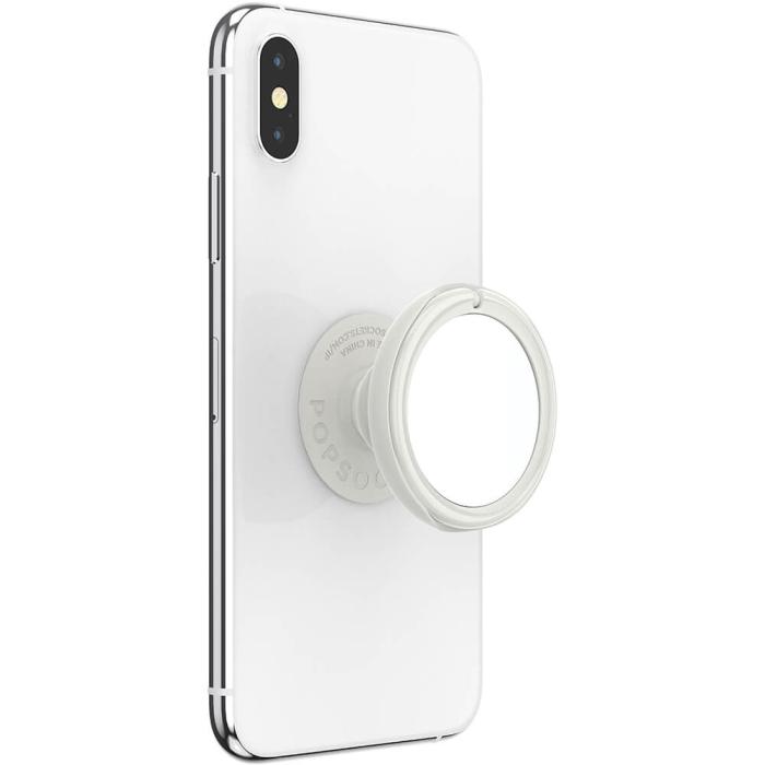 Bild 10, PopSockets Avtagbart Grip Ställfunktion LUXE PopMirror Mirror Dove Marble Gloss