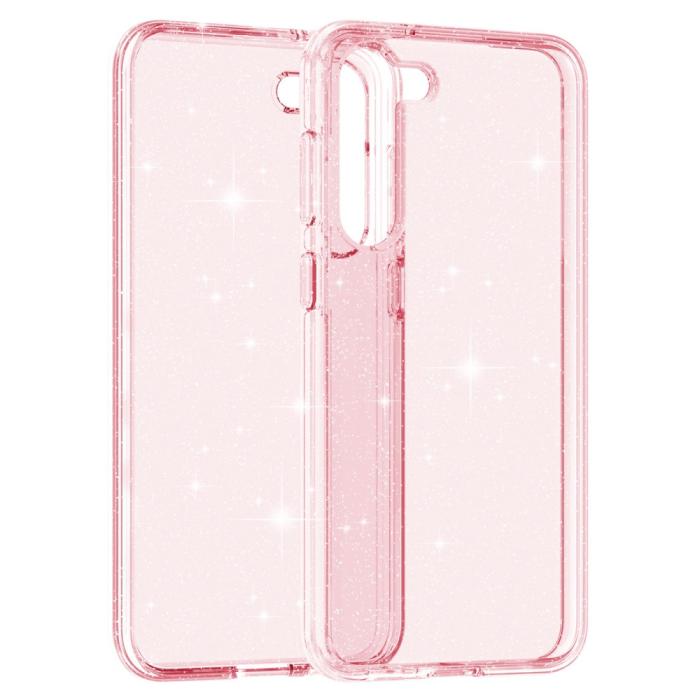 Bild 3, Samsung Galaxy S23 Skal Glitter Hybrid Rosa