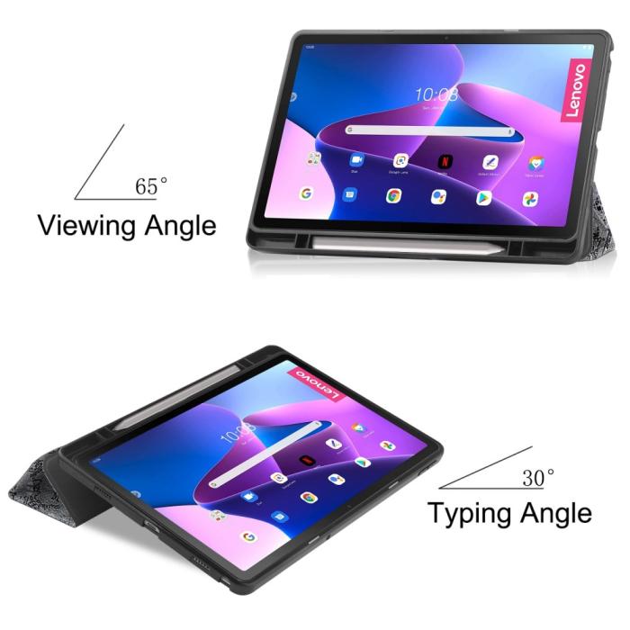 Bild 2, Lenovo Tab M10 Plus Gen 3 Fodral Tri-Fold Eiffeltornet