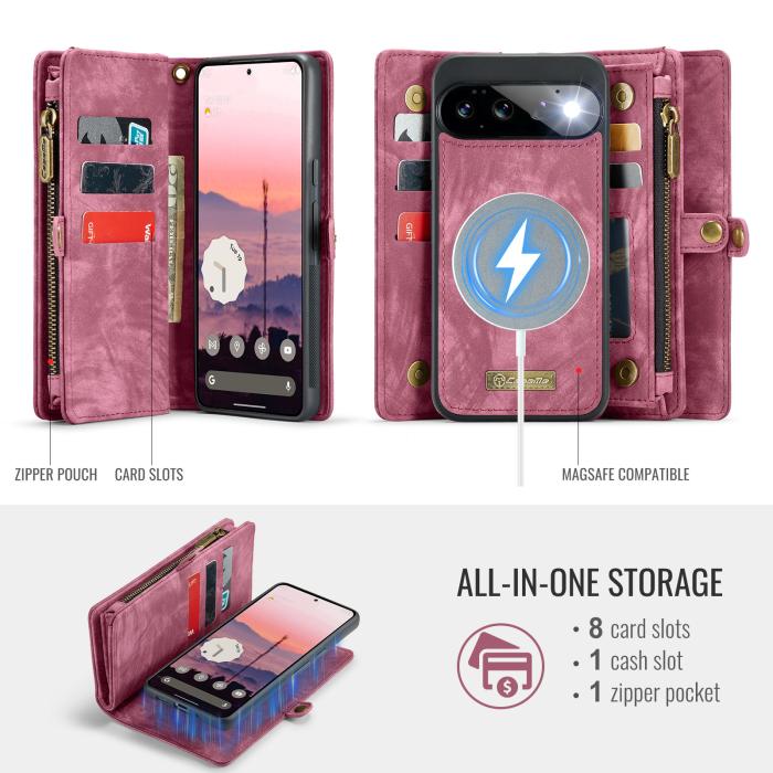 Bild 3, CASEME Google Pixel 11 / 11 Pro Fodral 2in1 Multifunktionell