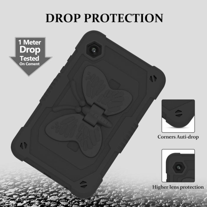 Bild 3, Samsung Galaxy Tab A9 Fodral Butterfly Shockproof Hybrid