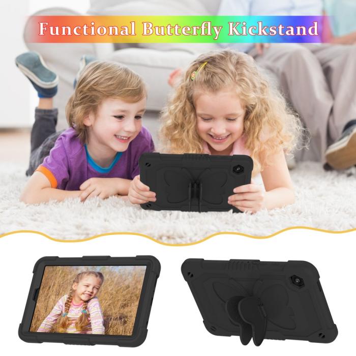 Bild 4, Samsung Galaxy Tab A9 Fodral Butterfly Shockproof Hybrid