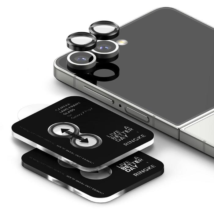 Bild 3, Ringke Galaxy Z Flip 7 2-PACK Linsskydd Svart