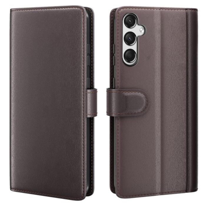 Bild 1, Samsung Galaxy A25 5G Fodral Premium Äkta Läder Brun