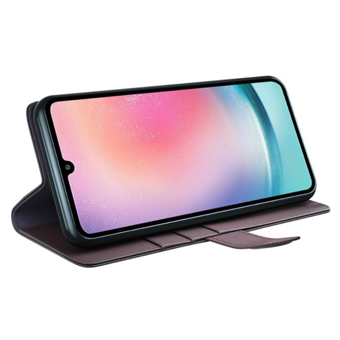 Bild 3, Samsung Galaxy A25 5G Fodral Premium Äkta Läder Brun
