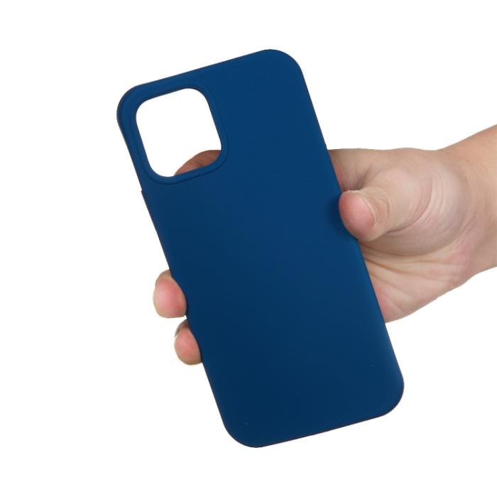 Bild 4, iPhone 15 Pro Skal Silikon Mörk Blå