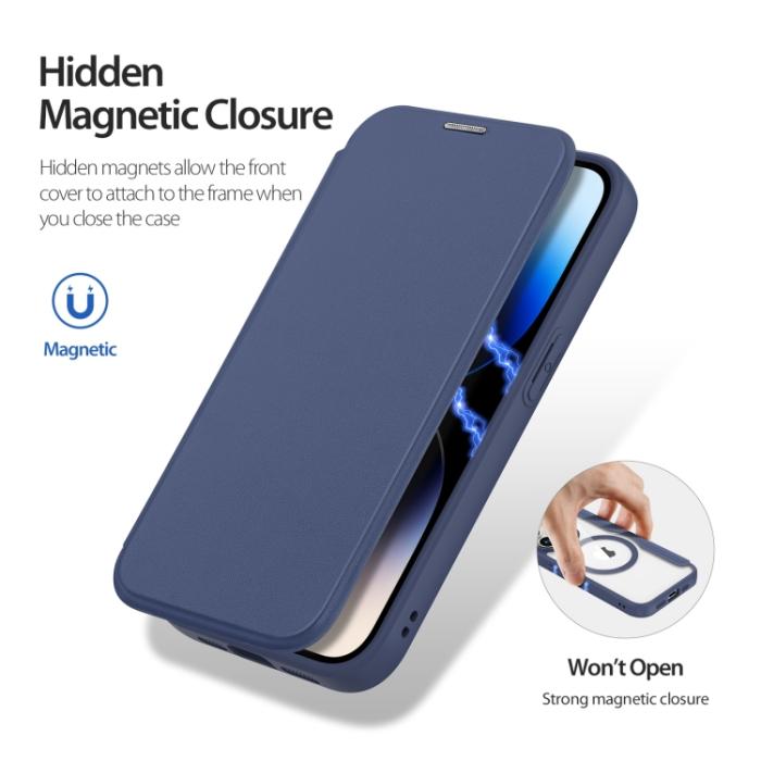 Bild 2, DUX DUCIS iPhone 15 Pro Fodral MagSafe Skin X Pro Blå