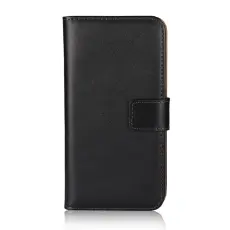 Xiaomi 14 Fodral I Äkta Läder - Svart