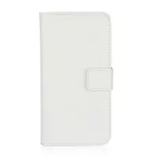 Sony Xperia 1 - Pl&aring;nboksfodral I &Auml;kta L&auml;der - Vit