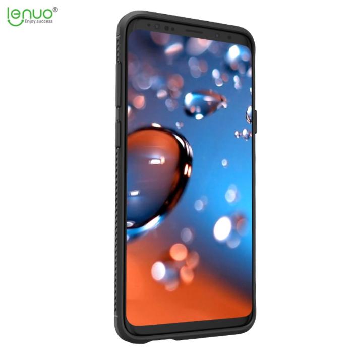 Bild 3, Samsung Galaxy S9 Plus - LENUO Litchi Skal - Svart