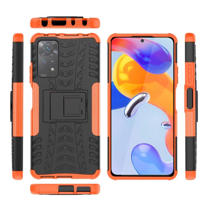 Bild 6, Xiaomi Redmi Note 11 Pro 5G Skal Stöttåligt med Stöd Orange