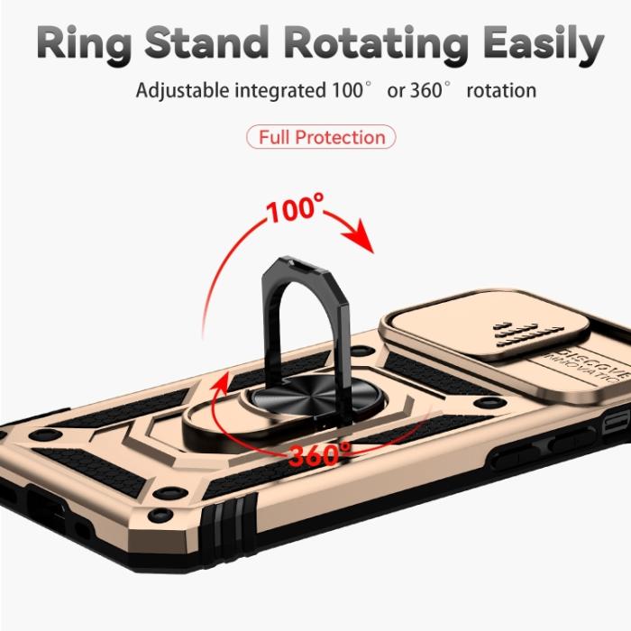 Bild 4, iPhone 14 Plus Skal CamShield Hybrid Ring Guld
