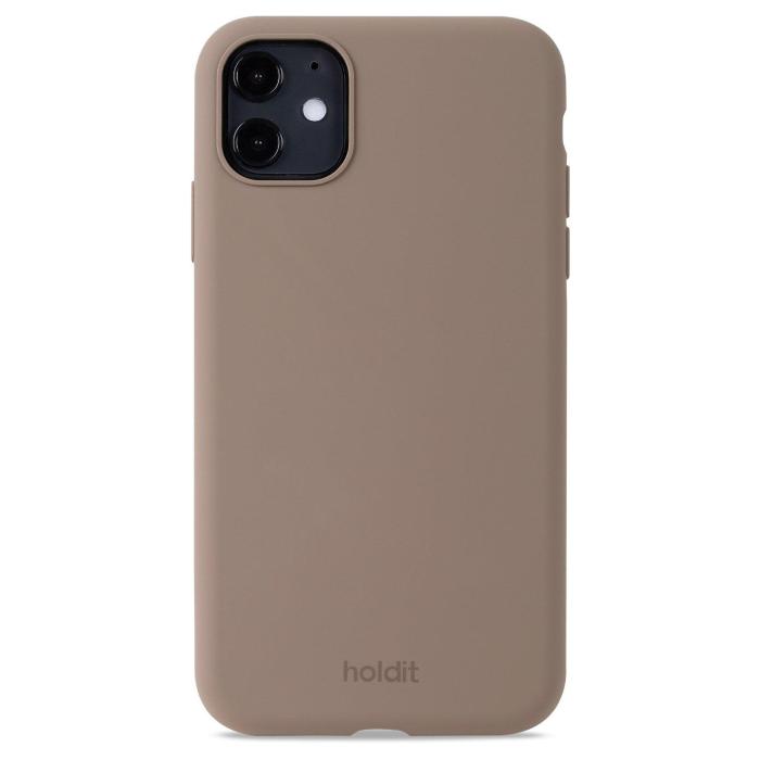 Bild 1, holdit iPhone 11/XR Mobilskal Silikon Mocha Brown