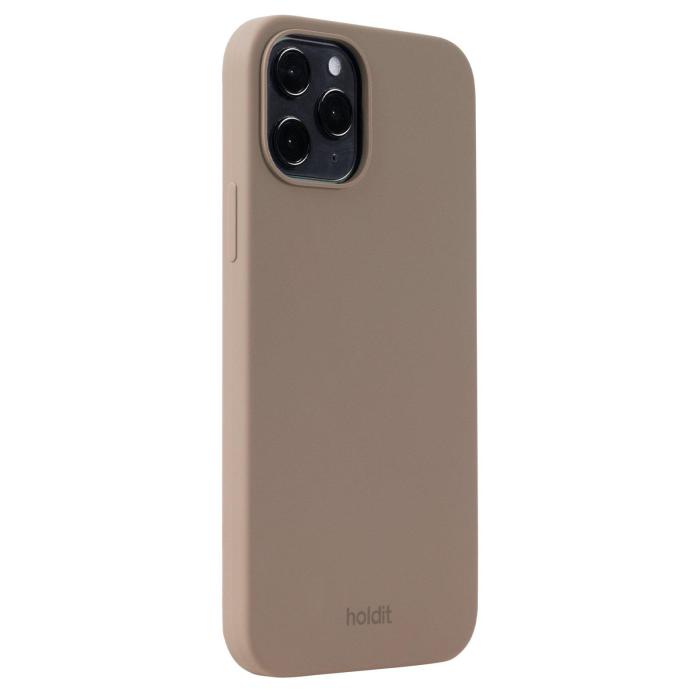 Bild 2, holdit iPhone 12 / 12 Pro Mobilskal Silikon Mocha Brown