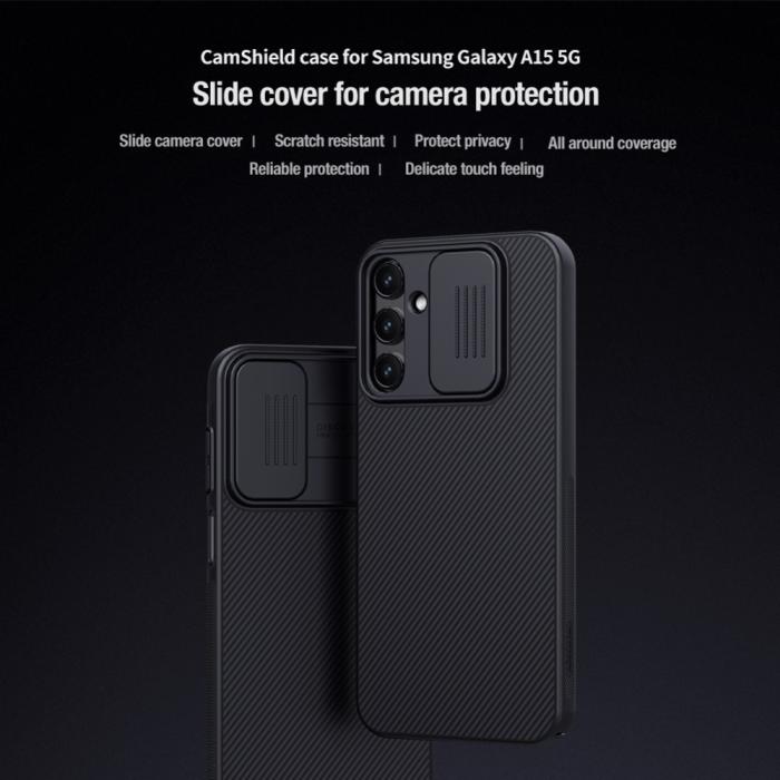 Bild 4, NILLKIN Galaxy A15 4G/5G Skal CamShield Pro Svart