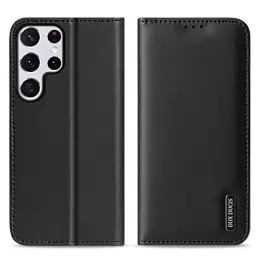 DUX DUCIS Samsung Galaxy S22 Ultra Fodral HIVO Äkta Läder Svart