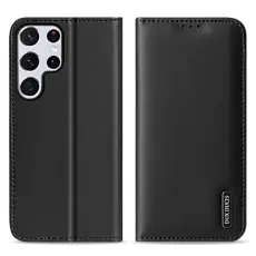 DUX DUCIS Samsung Galaxy S22 Ultra Fodral HIVO Äkta Läder Svart