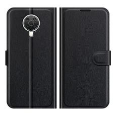 Nokia G10 / G20 Fodral Litchi Läder Svart