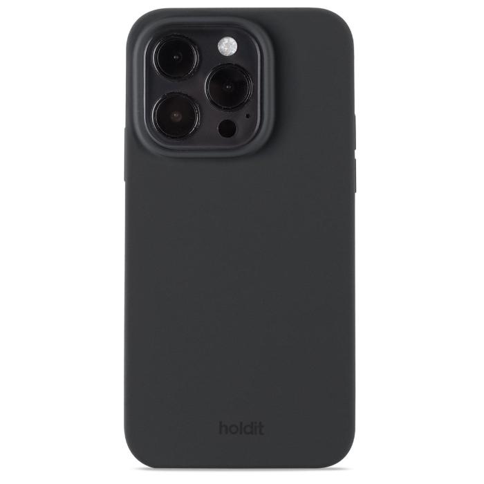 Bild 1, holdit iPhone 15 Pro Mobilskal Silikon Svart