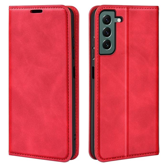Bild 1, Samsung Galaxy S23 Plus Flip Fodral Skin Touch Röd