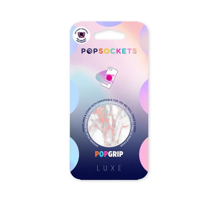 Bild 2, PopSockets Avtagbart Grip Ställfunktion LUXE PopMirror Mirror Lutz Marble