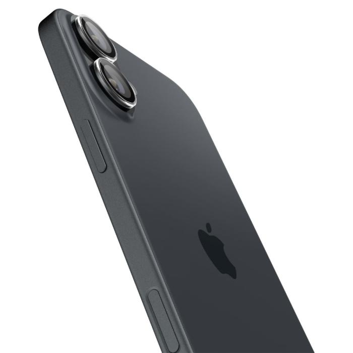 Bild 3, Spigen iPhone 16 / 16 Plus 2-PACK Optik.tR 