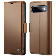 CASEME Google Pixel 11 Pro XL Fodral RFID L&auml;der Brun