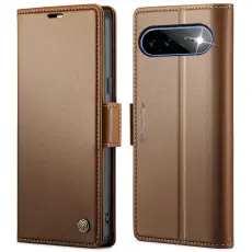 CASEME Google Pixel 11 Pro XL Fodral RFID L&auml;der Brun