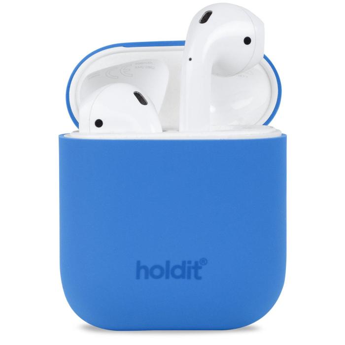 Bild 1, holdit Silikonfodral AirPods Nygård Sky Blue