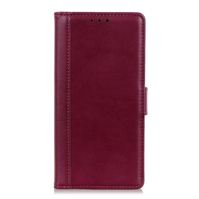 Bild 2, Motorola Moto G31 / G41 Fodral Läder Vinröd