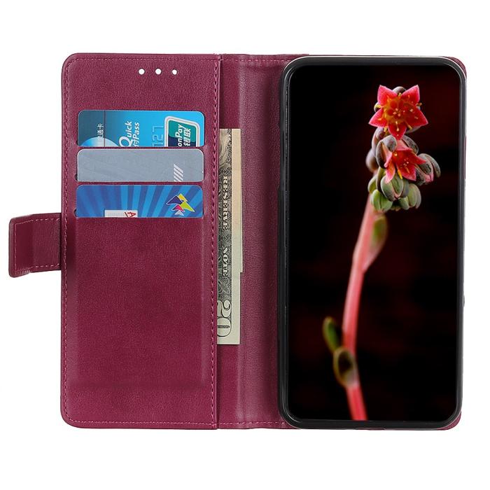 Bild 5, Motorola Moto G31 / G41 Fodral Läder Vinröd