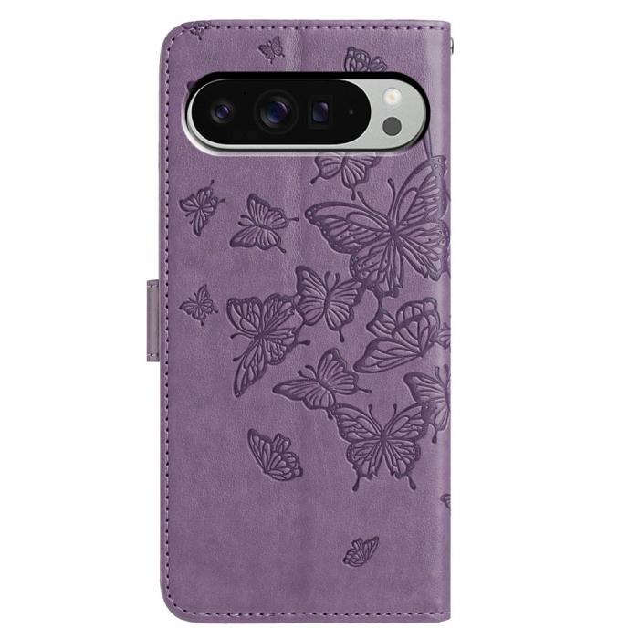 Bild 5, Google Pixel 10 Pro XL/ 9 Pro XL Fodral Fjäril Tryck Lila
