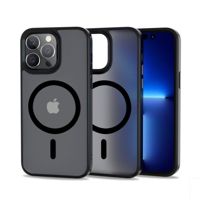 Bild 1, Tech-Protect iPhone 14 Pro Max Skal MagSafe MagMat Matt Svart