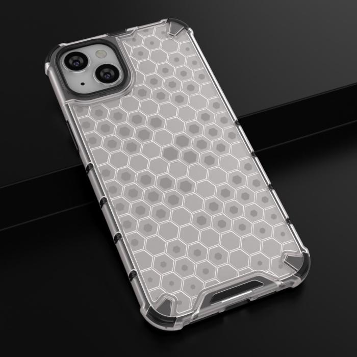 Bild 5, iPhone 15 Plus Skal Honeycomb Shockproof Vit