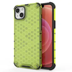 iPhone 15 Plus Skal Honeycomb Shockproof Gr&ouml;n