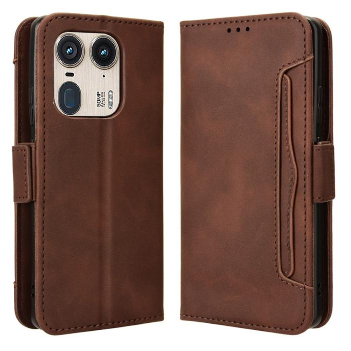 Bild 1, Motorola Edge 50 Ultra 5G Fodral Med Avtagbart Kortfodral Brun