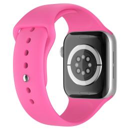 Apple Watch 38/40/41 mm Silikon Armband (M/L) Hot Pink