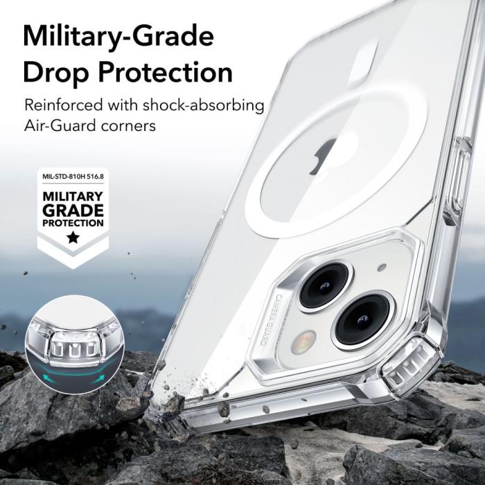 Bild 4, ESR iPhone 15 Plus / 14 Plus Skal Air Armor HaloLock MagSafe Transparent
