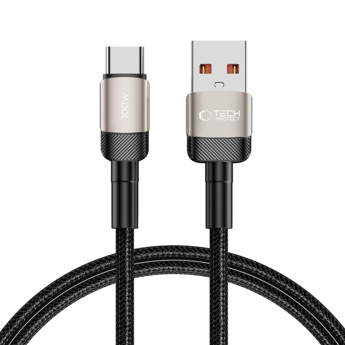 Bild 1, Tech-Protect 100W/5A 1m USB-C Kabel UltraBoost Evo Titanium