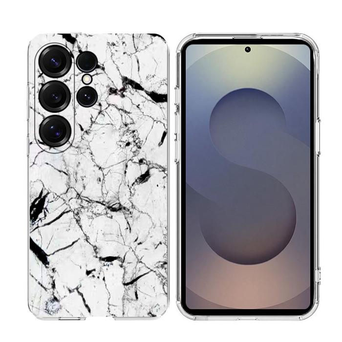 Bild 2, Samsung Galaxy S26 Ultra Skal Marmor TPU Vit