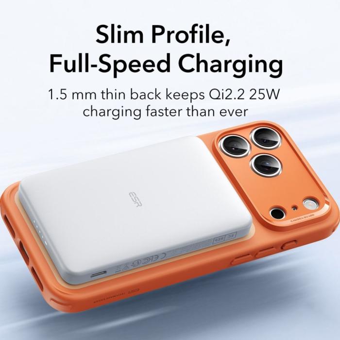 Bild 3, ESR iPhone 17 Pro Max Skal MagSafe Classic Hybrid Frosted Orange