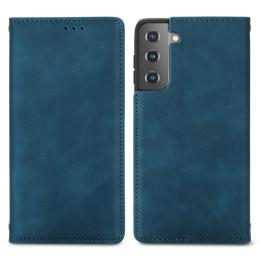 Samsung Galaxy S22 Plus Fodral Flip Retro Läder Blå