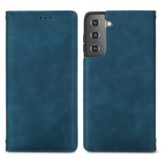 Samsung Galaxy S22 Plus Fodral Flip Retro Läder Blå