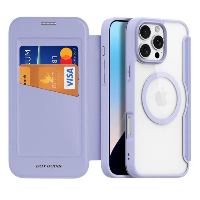 Bild 2, DUX DUCIS iPhone 16 Pro Fodral MagSafe Skin X Pro Lila