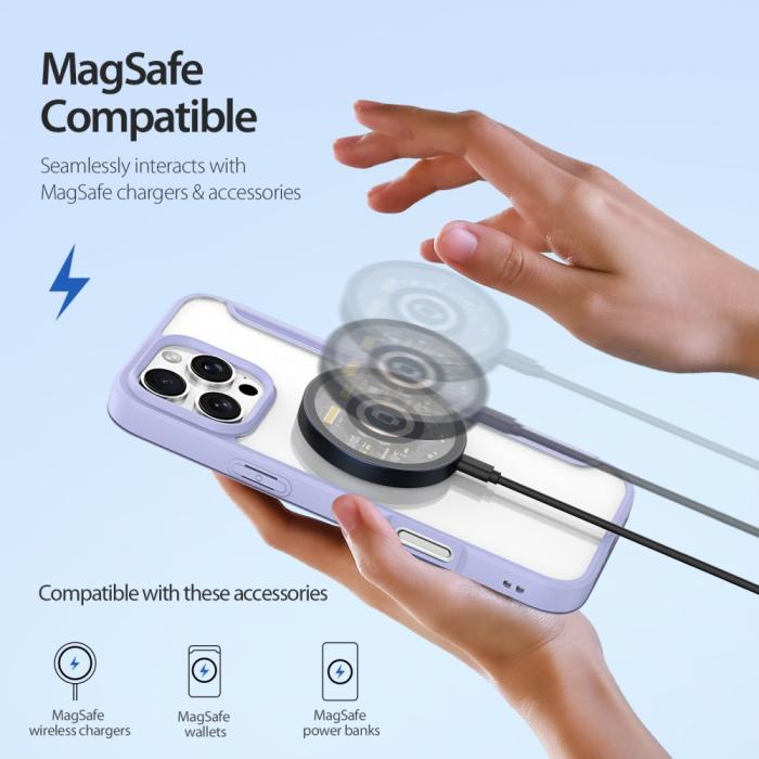 Bild 3, DUX DUCIS iPhone 16 Pro Fodral MagSafe Skin X Pro Lila
